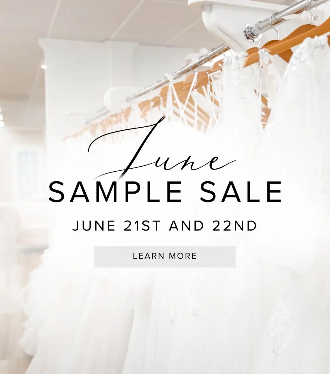 Bridal Sample sale event