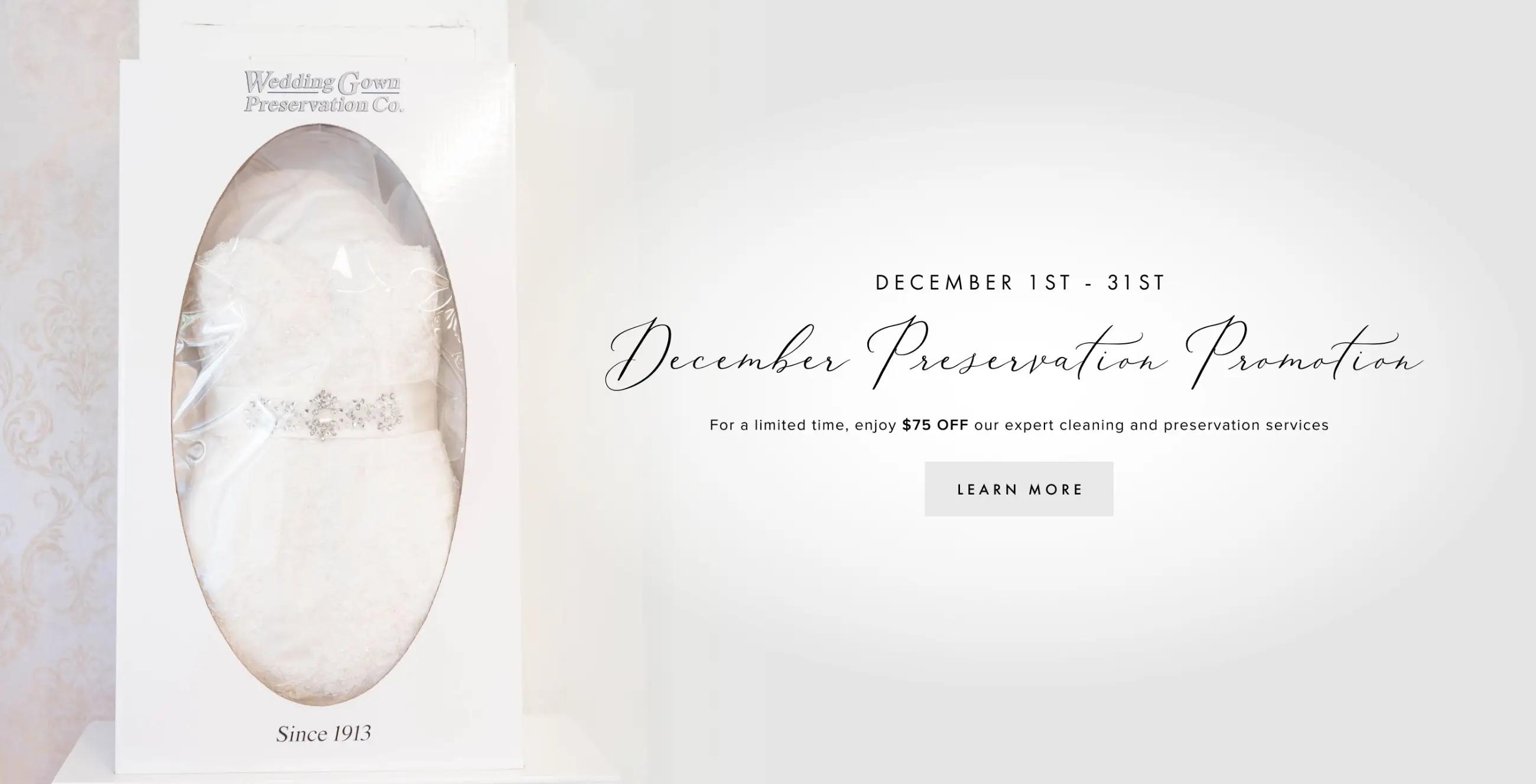 December Preservation Promotion desktop banner