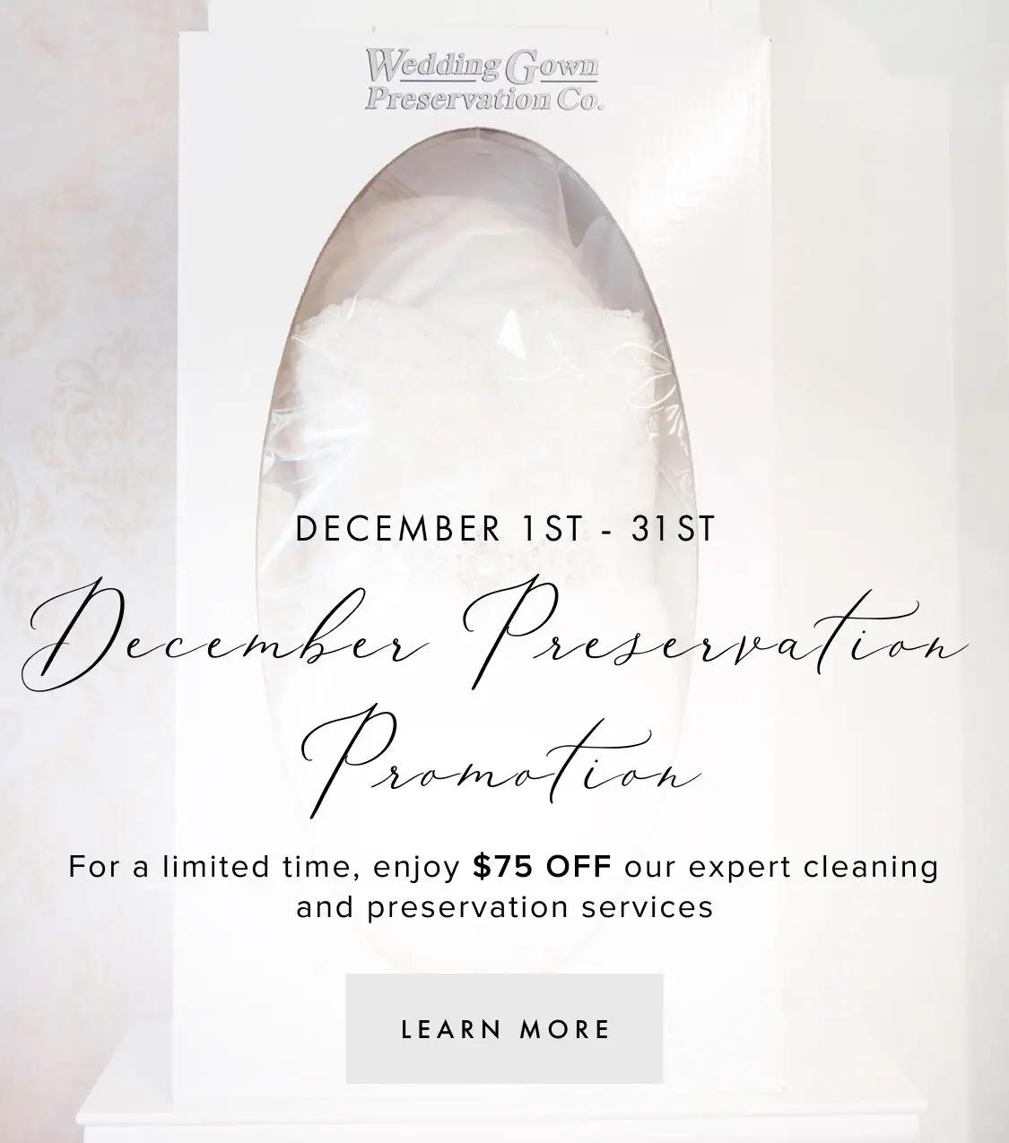 December Preservation Promotion mobile banner